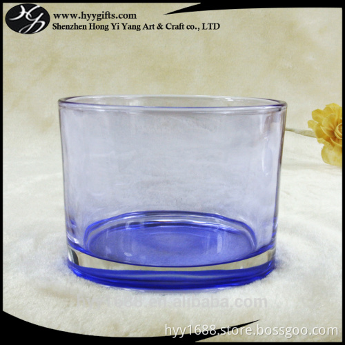 large purple colored glass candle tumblers for 3-wick candles